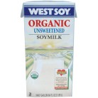 Westsoy Unsweetened Original Organic Soymilk (8x64 Oz)