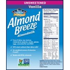 Blue Diamond Vanilla Almond Breeze Unsweetened (12x32 Oz)