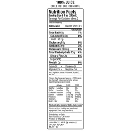 Zola Brazilian Fruits Nat Coconut Water W/Pulp (12x17.5OZ )