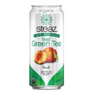 Steaz Energy Peach Iced Green Tea (12x16 Oz)