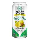 Steaz Energy Unsweetened Lemon Iced Green Tea (12x16 Oz)