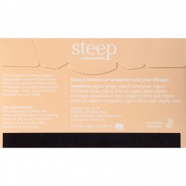Bigelow Steep Organic Lemon Ginger Tea (6x20 BAG )