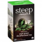 Bigelow Steep Organic Pure Green Decaffeinated Tea (6x20 BAG )