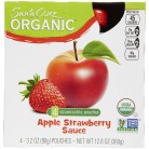 Santa Cruz Organic Apple Strawberry Sauce (6X4 Ct)